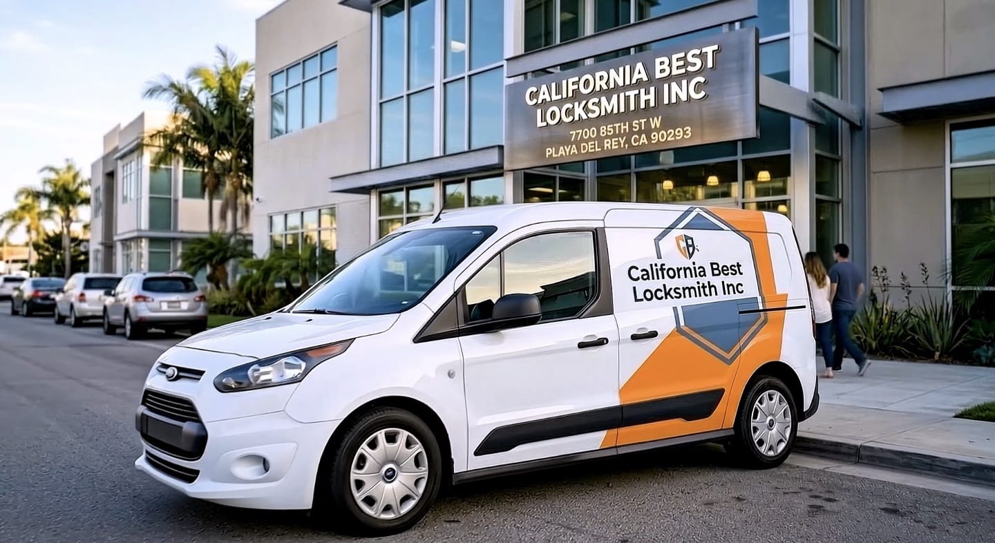 California Best Locksmith Inc service van in Marina Del Rey CA